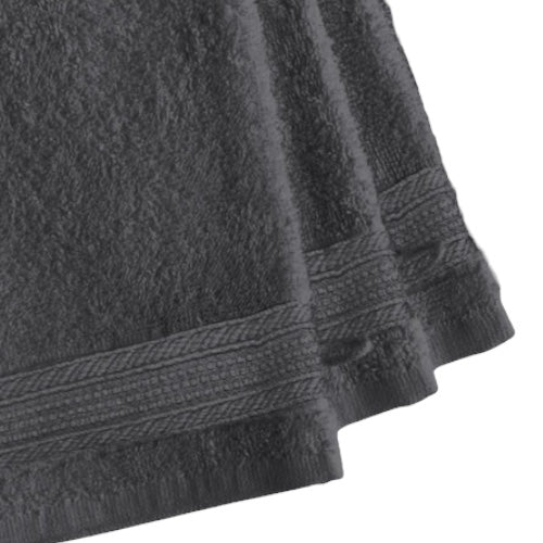 X3 gants de toilette gris Minha Casa 15 × 21 cm 100% coton