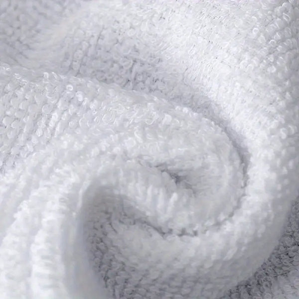 X4 Serviettes d’invité blanche Home & Bath 28×28 cm - 100 % coton 330 g/m²