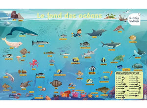 Affiche Poster Bordas " Le Fond des Océans " Phosphorescent