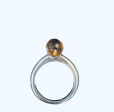 Bague Ambre Fantaisie Femme