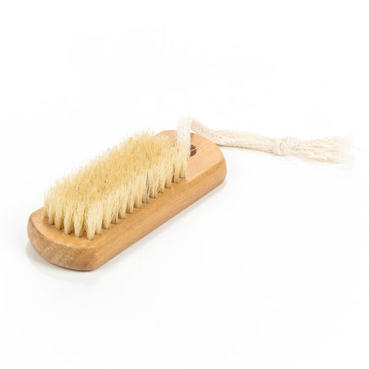 Brosse à ongles rectangulaire en bois naturelle