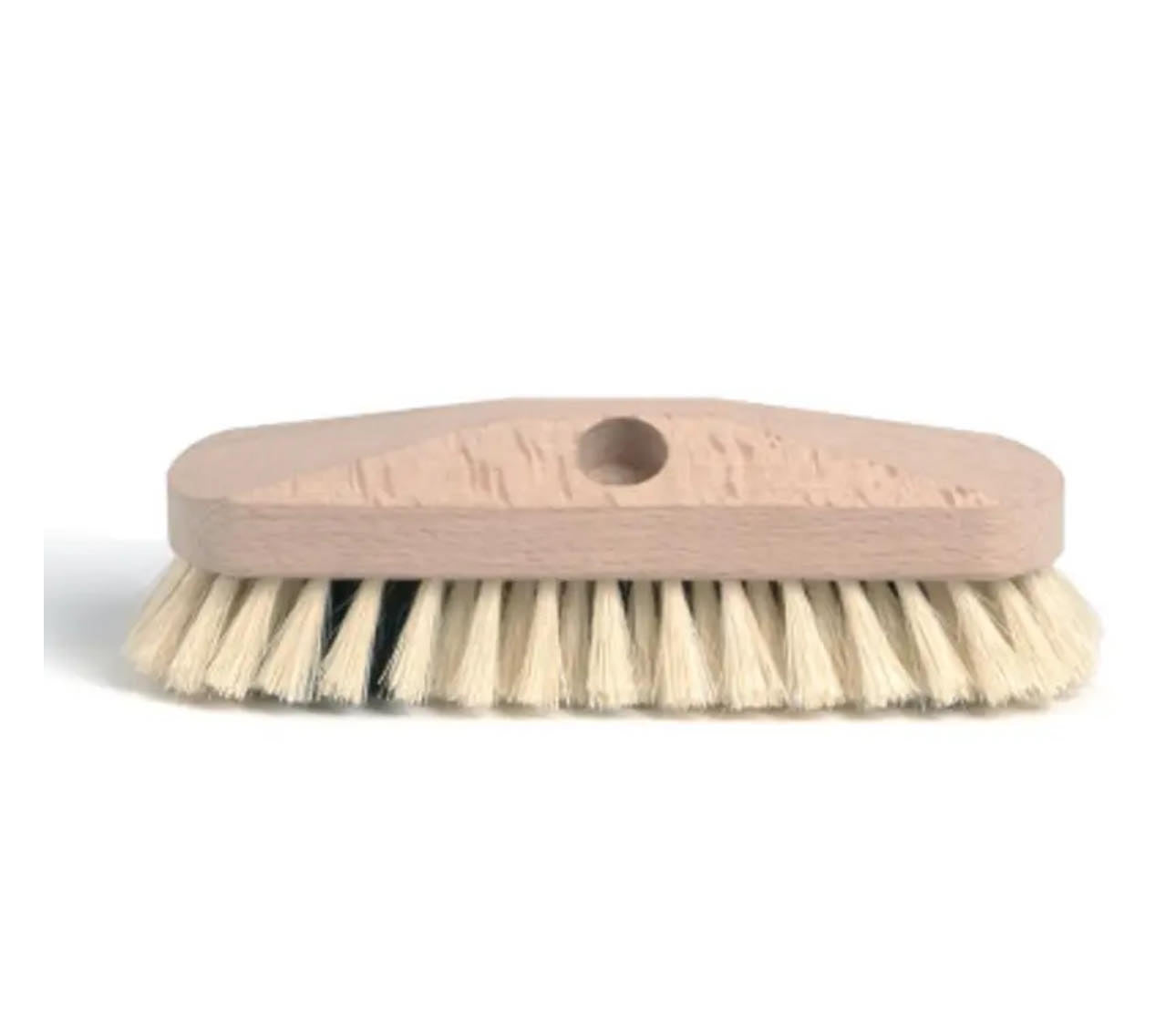 Brosse dure avec fibre tampico en bois brut 23 cm