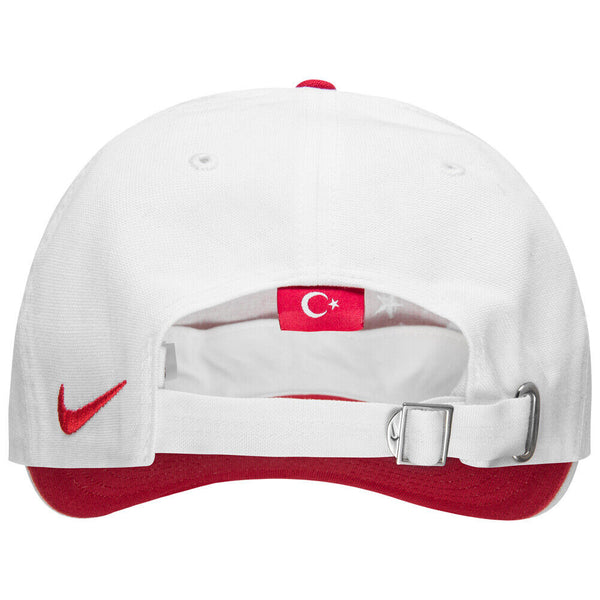 Casquette Football Turquie Blanc/Rouge Adultes