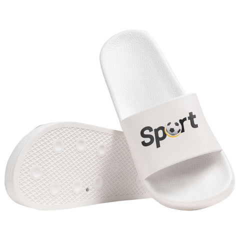 Claquette Sport Football Homme Blanche