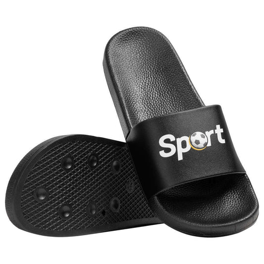 Claquette Sport Football Homme Noir