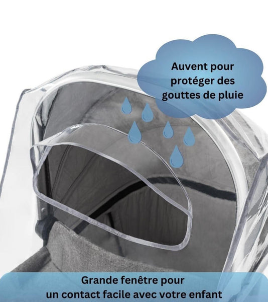 Babify - Couverture Protection Landau et Nacelle contre la pluie