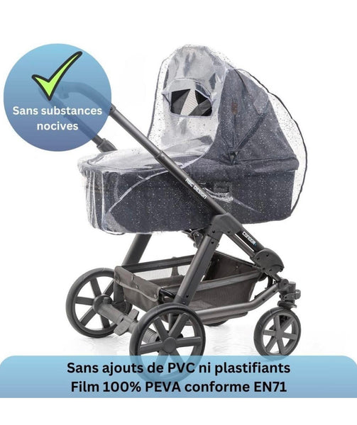 Babify - Couverture Protection Landau et Nacelle contre la pluie