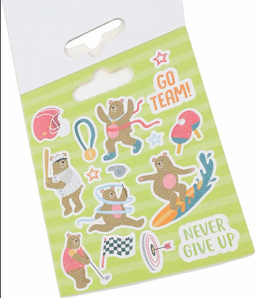 Livret 132 Stickers Autocollant Thème Sport Ourson Dovecraft