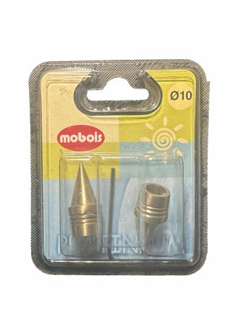 X2 Embouts pour tringles a rideaux Doré Mobois Laiton Mat diamètres 10mm