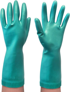 1 Gants de Ménage Antidérapants Spontex mix Latex et Nitrile - Intérieur Coton