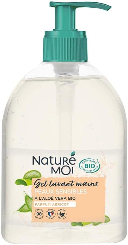 Gel Lavant Mains Naturé Moi Peaux Sensibles Savon Liquide Aloe Vera Bio Abricot 300ml