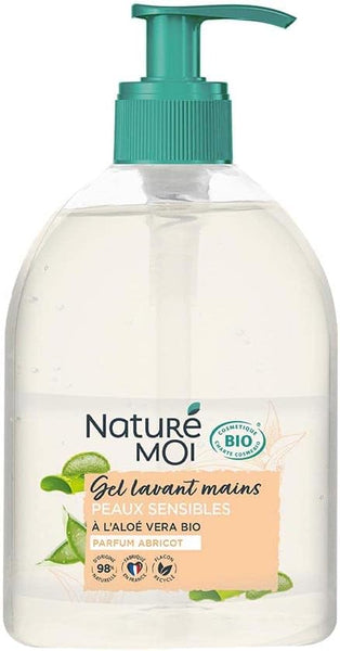 Gel Lavant Mains Naturé Moi Peaux Sensibles Savon Liquide Aloe Vera Bio Abricot 300ml