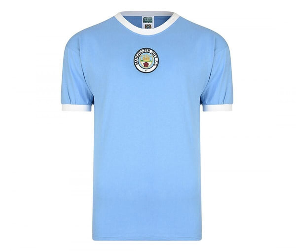Maillot Vintage Manchester City 1972 Bleu