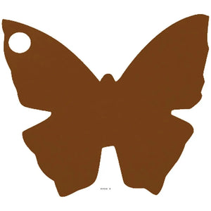 Marque place x10 papillon chocolat Santex 4x4cm