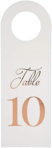 Marque Table Bouteille de 1 a 10 Santex Rose Gold