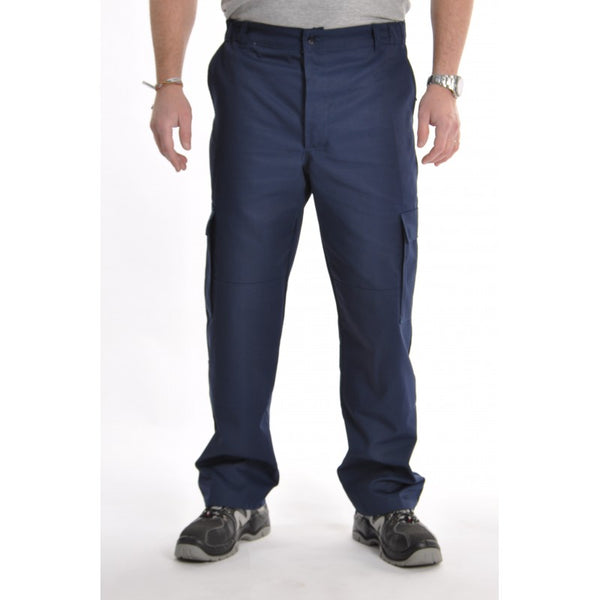 Pantalon Bleu Marine De Travail Alberana