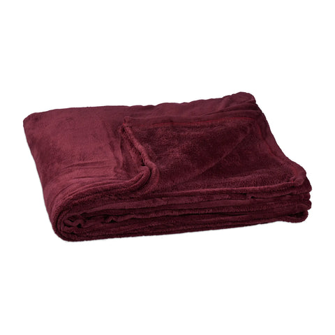 Plaid Doux Easy Living 127x152cm Bordeaux