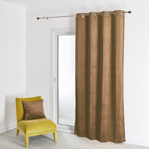 Rideaux Velours Panel 1 Beige Taille 140x240cm