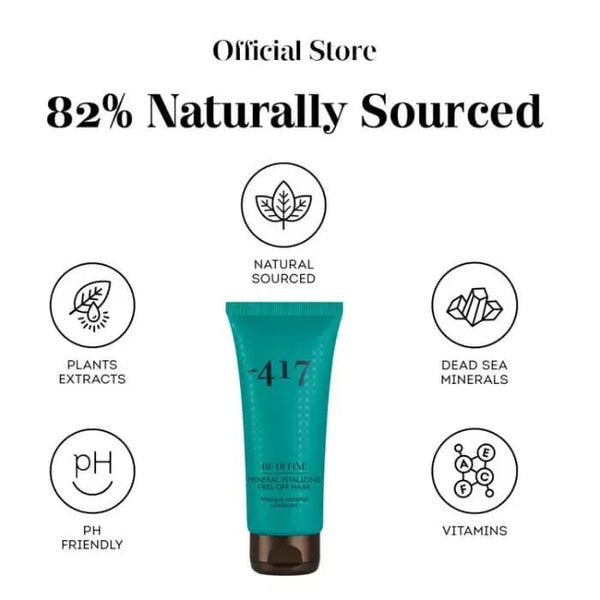 Masque Visage -417 Peel-Off Végan aux Minéraux de la Mer Morte - 75 Ml