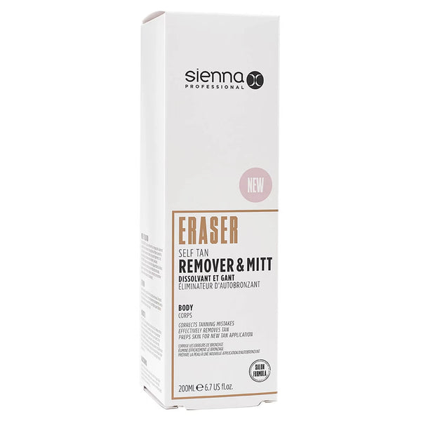 Crème correctrice Sienna X Professional Tan Eraser + gant exfoliant
