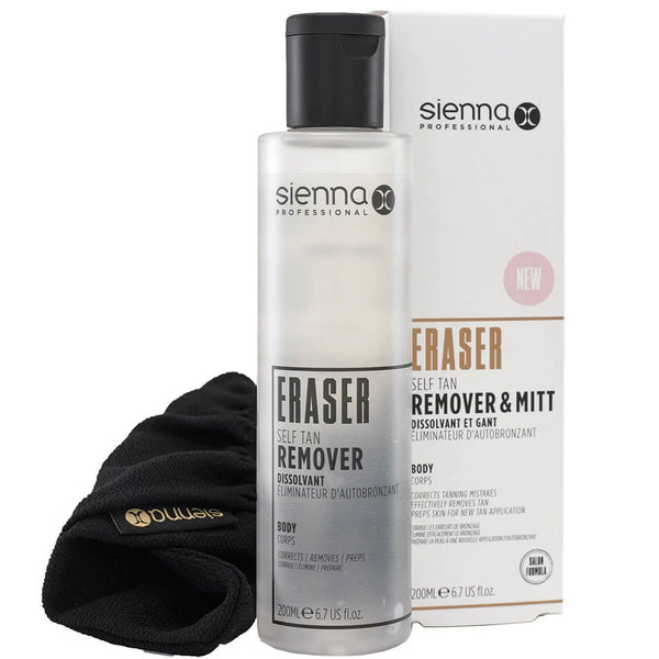 Crème correctrice Sienna X Professional Tan Eraser + gant exfoliant