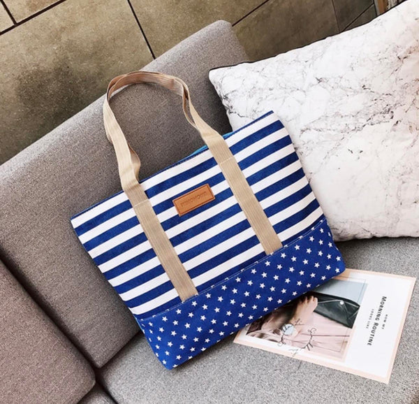 Sac de Plage Winghome Etoile Bleu