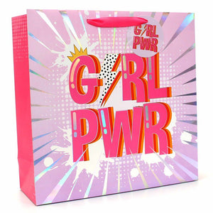 Sac Cadeaux Cartonné Girl Power Tallon 44cmx42,5cm