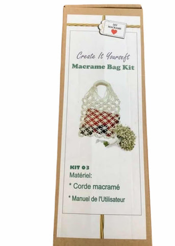 Kit de Création Sac Macramé DIY Macramé