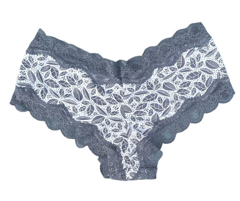 Shorty Culotte Dentelles gris blanc