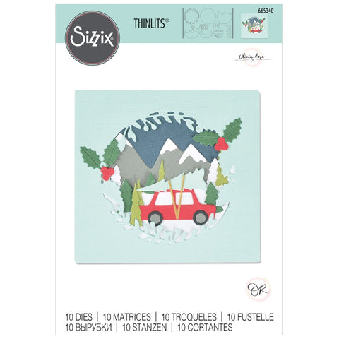 Matrice Sizzix Thinlits - Paysage d'Hiver - 10 pcs