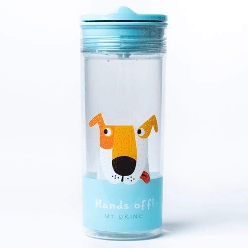 Slide Cup Crystal Chien Ouverture Facile Gourde Bouteille Tasse