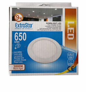 Spot Led Extrastar 9W à encastrer extra-plat (équivalent 72W) blanc chaud