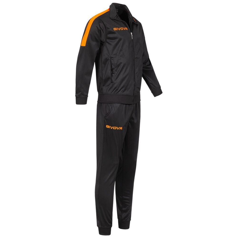 Survetement Givova Homme Noir/Orange Neon – Sosa Shopping