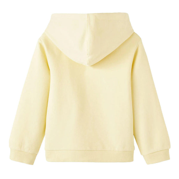 Sweat Capuche Peau de Peche Jaune Fille