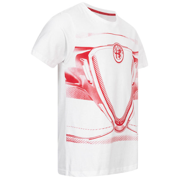 T-shirt Alpha Romeo Blanc/Rouge