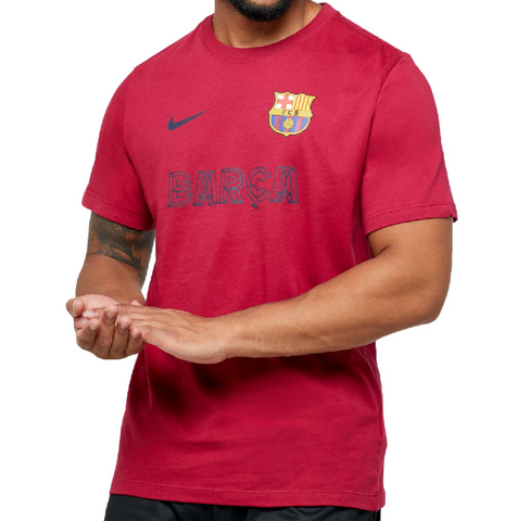 T-shirt Nike FC Barcelone Rouge Homme