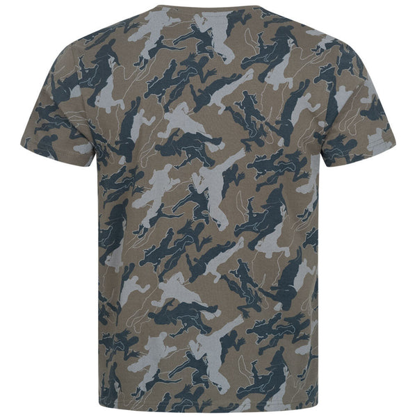T-shirt Fortnite Homme Chevalier Noir Militaire
