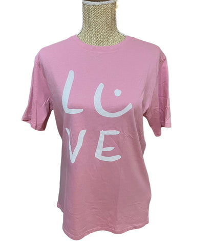 T-shirt Camaieu LOVE rose Femme