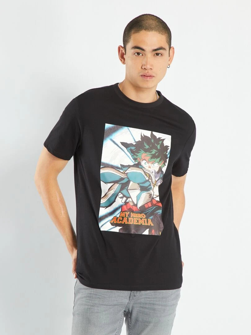 T-shirt 'My Hero Academia' - Noir