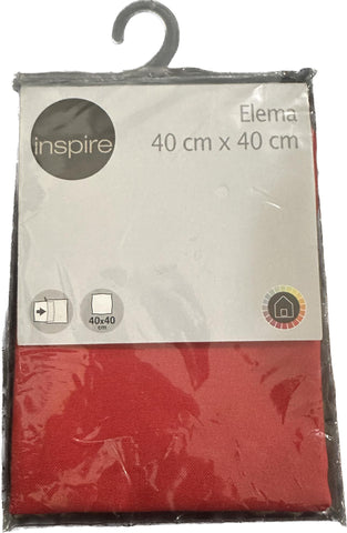 Taie Oreiller Inspire Elema Rouge 40x40cm