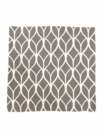 X2 Taie d'oreiller Gris 45x45cm 100% coton