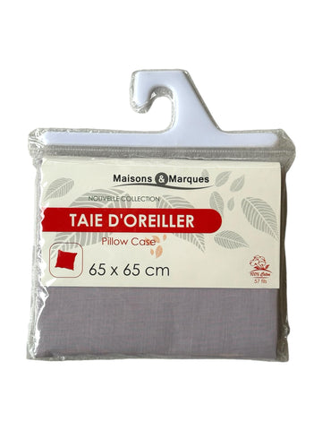 Taie d'oreiller Maison & Marques Violet 65x65cm 100% coton