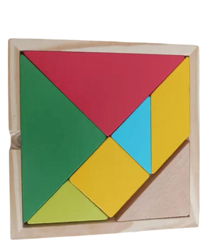 Jouet Tangram Ensemble de Pièces en Bois