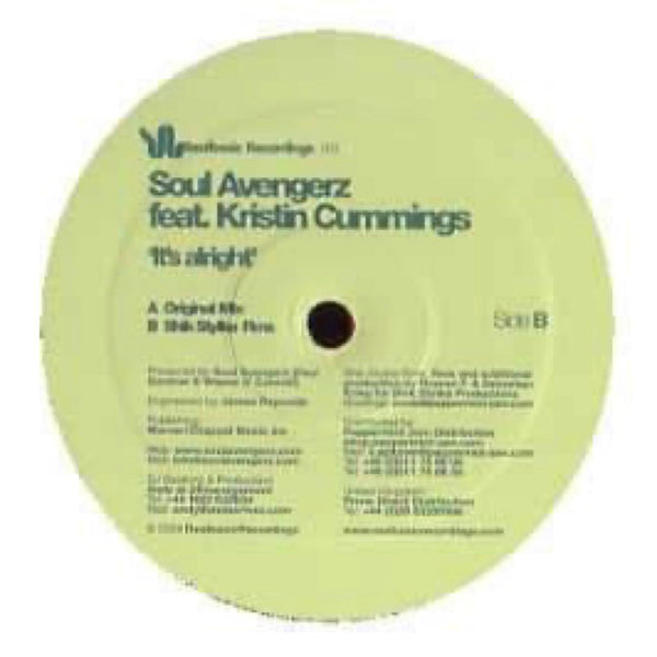 Vinyle Soul Avengerz Feat Kristin Cummings " It's Al Right "