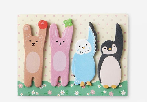 x100 bloc-notes adhésifs Amifa motif animaux