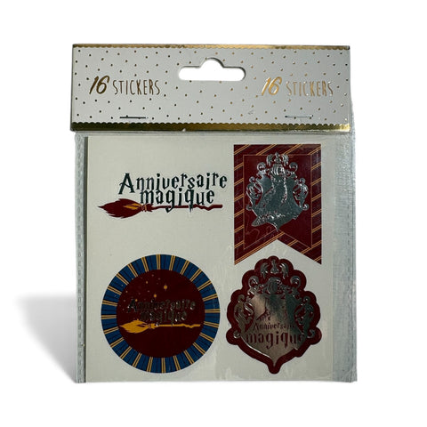 x16 stickers Santex anniversaire magique style Apprenti Sorciers