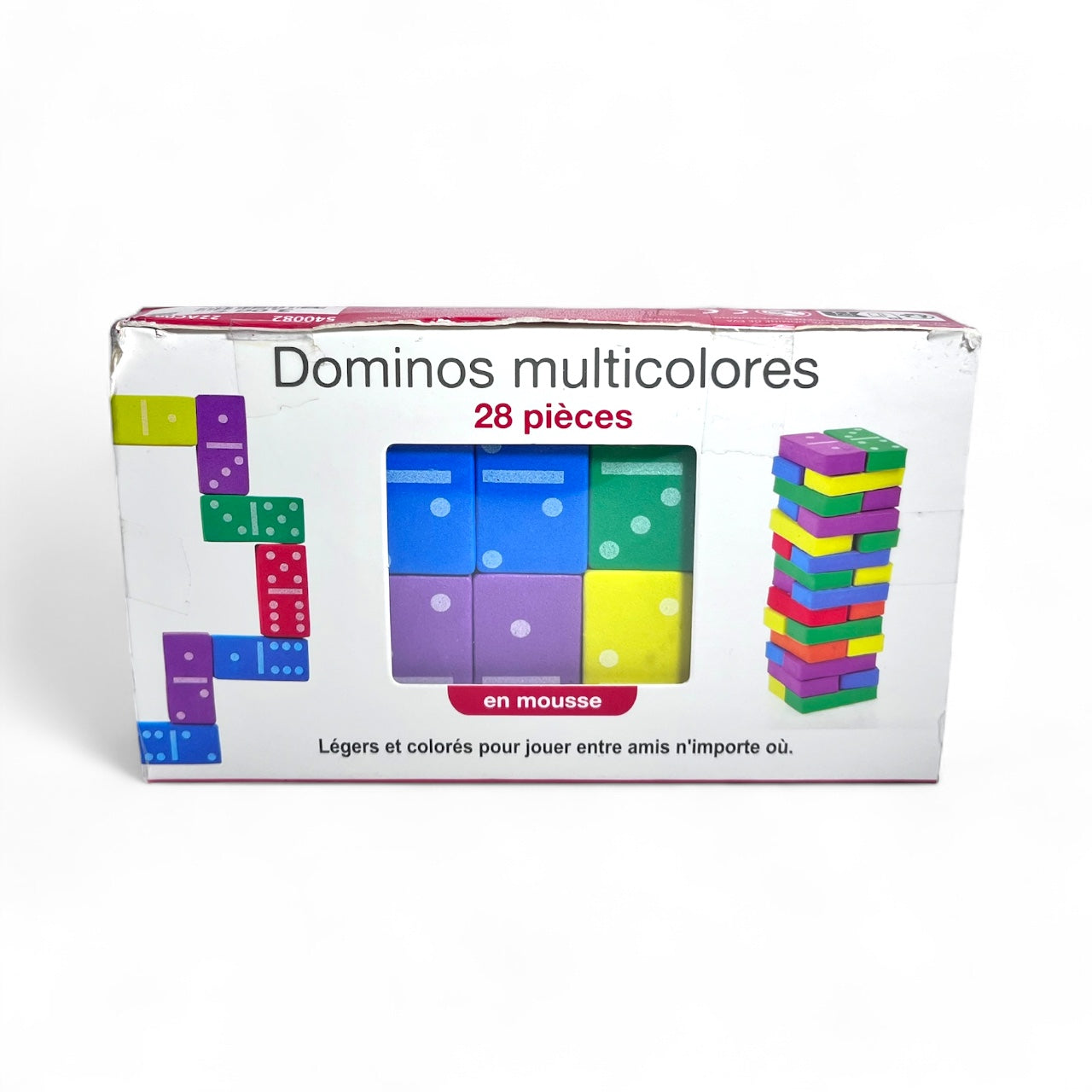 x28 Dominos multicolores en mousse – Gers Equipements