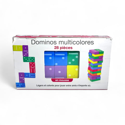 x28 Dominos multicolores en mousse – Gers Equipements