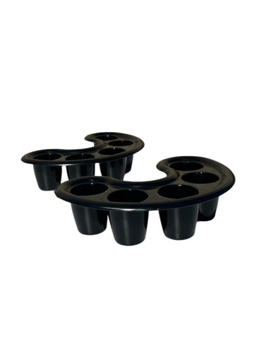 x2 Bols de Manucure noir 15 cm – Kyvora