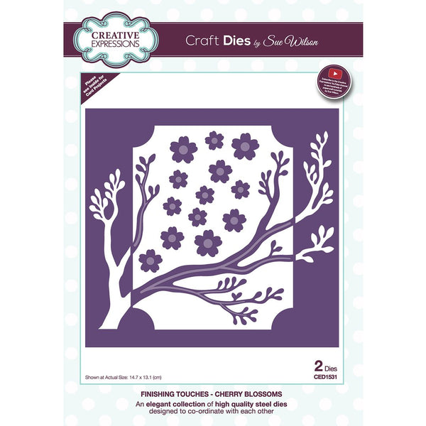 x2 Matrices de Découpe Creative Expressions – Finishing Touches Cherry Blossoms